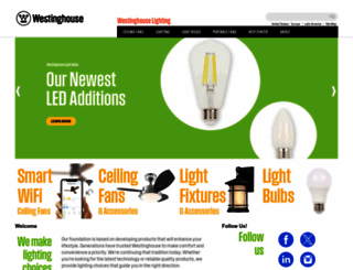 westinghouselighting.com screenshot