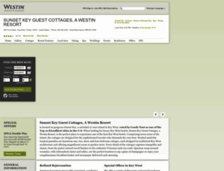 westinsunsetkeycottages.com screenshot