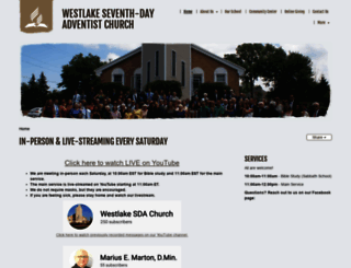 westlakeadventistchurch.org screenshot