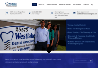 westlakedentalassociates.com screenshot