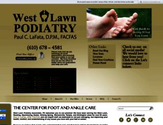 westlawnpodiatry.com screenshot