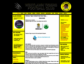 westlawntigersfootballclub.com.au screenshot
