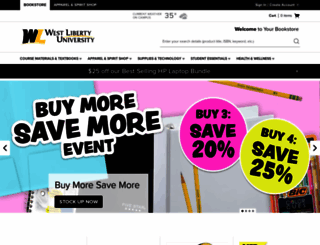 westliberty.bncollege.com screenshot