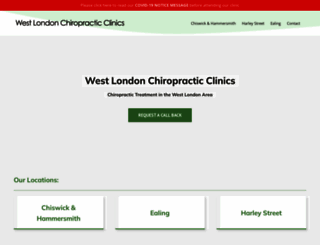 westlondonchiropracticclinics.co.uk screenshot
