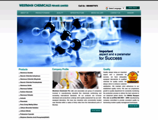 westmanchemicals.com screenshot
