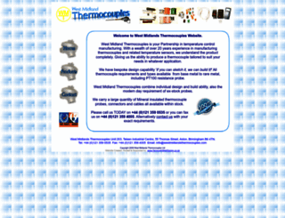 westmidlandsthermocouples.com screenshot