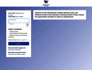 westminster.mywconline.com screenshot