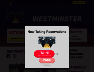 westminsterlanes.com screenshot