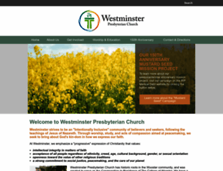 westminsterpresbyterianwooster.org screenshot