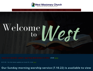 westmissionarychurch.com screenshot