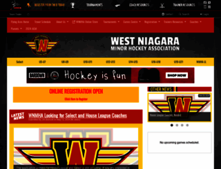 westniagaraminorhockey.ca screenshot