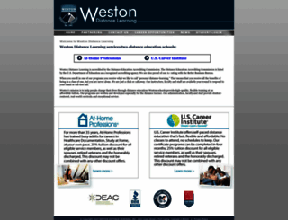 westondistancelearning.com screenshot