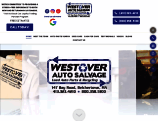 westoverautosalvage.com screenshot