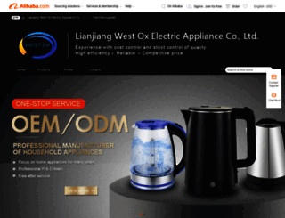 westoxelectricappliance.en.alibaba.com screenshot