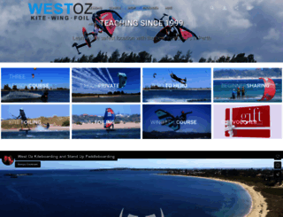 westozkiteboarding.com.au screenshot