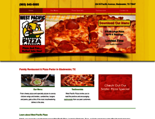westpacificpizza.com screenshot
