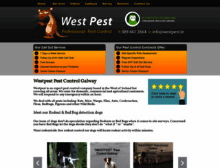 westpest.ie screenshot