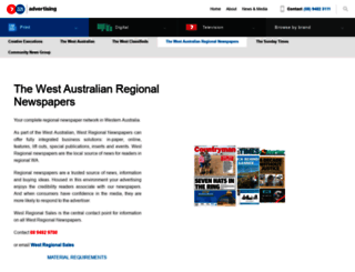 westregionalsales.com.au screenshot
