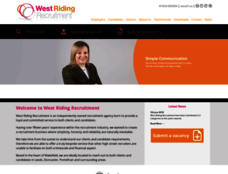 westridingrecruitment.co.uk screenshot