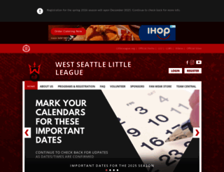 westseattlelittleleague.com screenshot