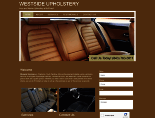 westsideupholsterycharlestonsc.com screenshot