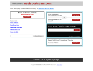 westsportscars.com screenshot