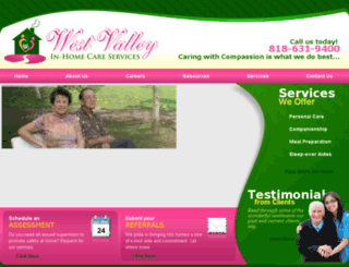 westvalleyinhomecare.com screenshot