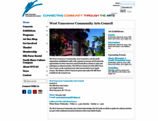 westvanartscouncil.ca screenshot