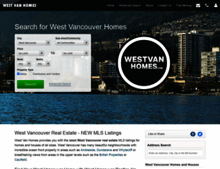westvanhomes.com screenshot
