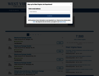 westvirginiajobdepartment.com screenshot