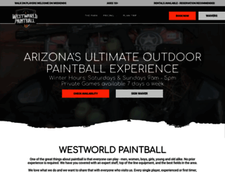 westworldpaintball.com screenshot