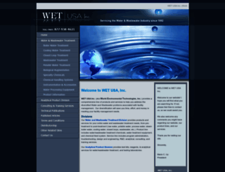 wet-usa.com screenshot