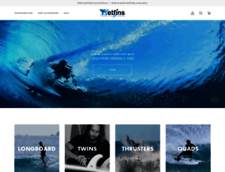 wetfins.com.au screenshot