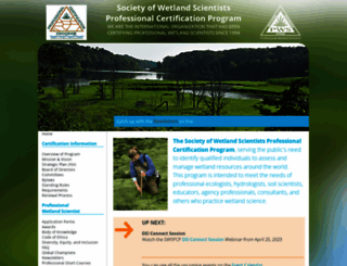 wetlandcert.org screenshot