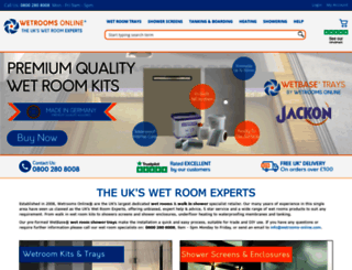 wetrooms-online.com screenshot