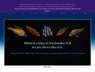 wetspottropicalfish.com screenshot