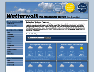 wetterwolf.de screenshot