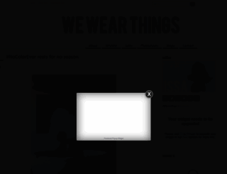 wewearthings.com screenshot