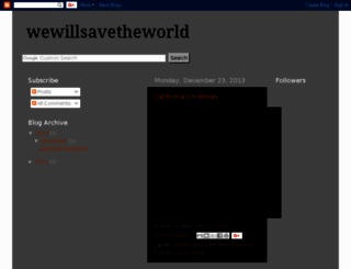 wewillsavetheworld.blogspot.com screenshot