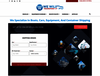 wewilltransportit.com screenshot