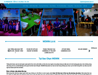 wewin.edu.vn screenshot