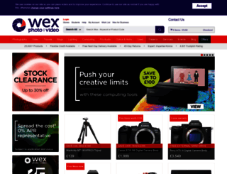 wex.co.uk screenshot