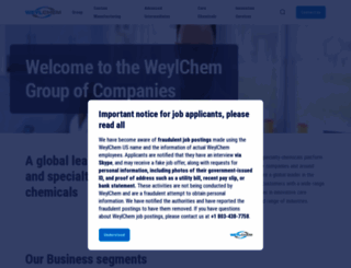 weylchem.com screenshot