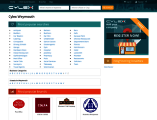 weymouth.cylex-uk.co.uk screenshot