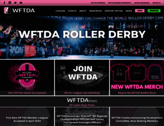 wftda.com screenshot