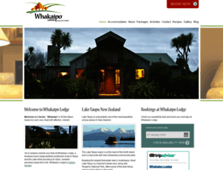 whakaipolodge.co.nz screenshot