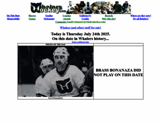 whalershockey.com screenshot