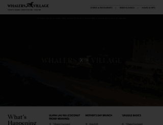 whalersvillage.com screenshot