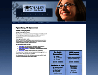 whaleyfamilyeyecare.com screenshot