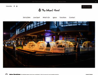 wharfhotel.com.au screenshot